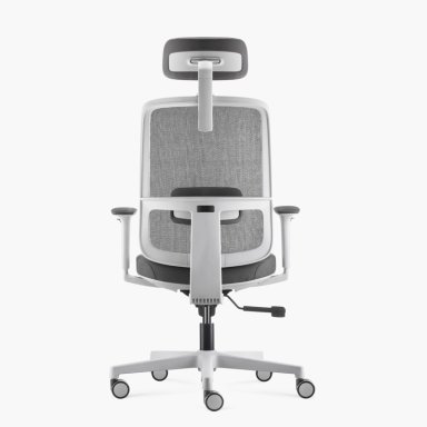 SILLA OFICINA FORM OFFICE GRIS CLARO LOTTO CON CABECERO - 3