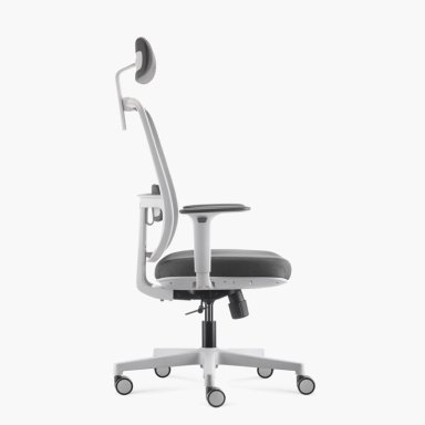 SILLA OFICINA FORM OFFICE GRIS CLARO LOTTO CON CABECERO - 5