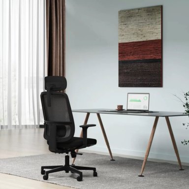 SILLA OFICINA FORM OFFICE NEGRO LOTTO CON CABECERO - 9