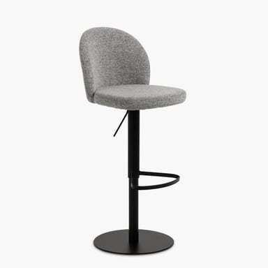 TABURETE TAPIZ PASCALE GRIS FORM - 3