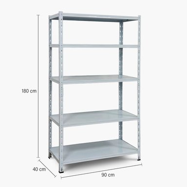 ESTANTE METALICO RACK 90X40X180 250 KG VONTAK - 5