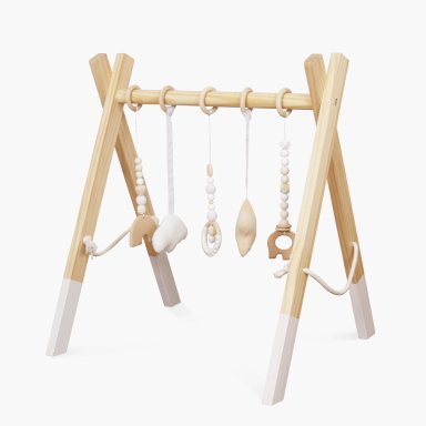 GIMNASIO INFANTIL DE MADERA FORM DESIGN CAFE AURA NATURABLANCO FORM - 4