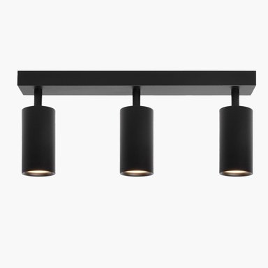 LAMPARA DE TECHO HARPER X3 NEGRO FORM - 5