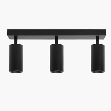 LAMPARA DE TECHO HARPER X3 NEGRO FORM - 6