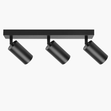 LAMPARA DE TECHO HARPER X3 NEGRO FORM - 7