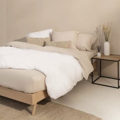 FUNDA PLUMON LINLOV 220X220 BEIGE (CAMA 1,5 PLAZAS) TEXTURA - 8