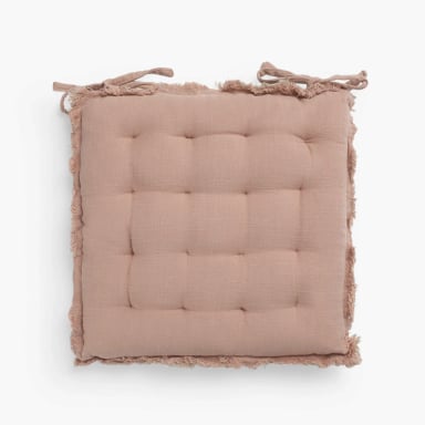 COJIN DE SILLA FLEPAD 40X43 ROSADO TEXTURA INTERIORS - 1