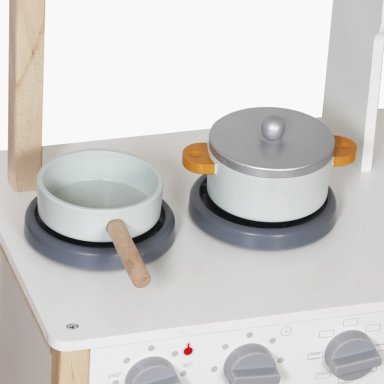 COCINA INFANTIL DE MADERA LUCIA BLANCO FORM - 4