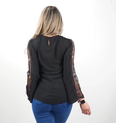 BLUSA APLICACION MANGA - 4