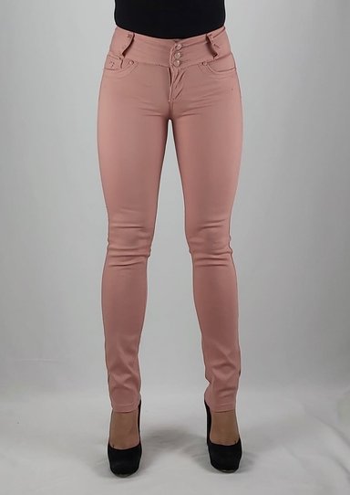 PANTALON MUJER TENTATION PALO ROSA GABARDINA T.A. - 1