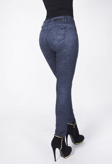 PANTALON MUJER TENTATION AZUL GAB. ESTAMPADO - 2