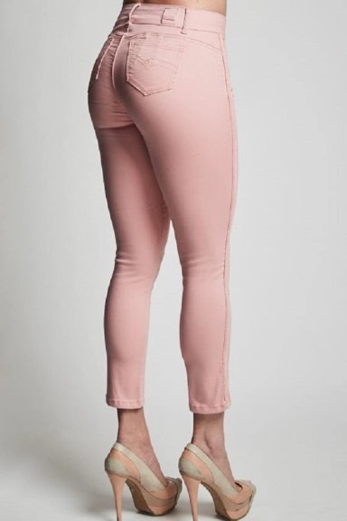 PANTALÓN MUJER TENTATION PALO ROSA TOBILLERO GAB. CORDON COSTADO - 4