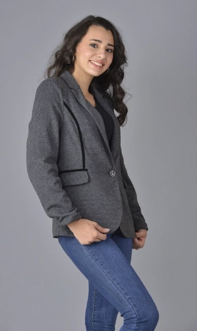 BLAZER ESCOCES APLIC. TERCIOPELO - 1