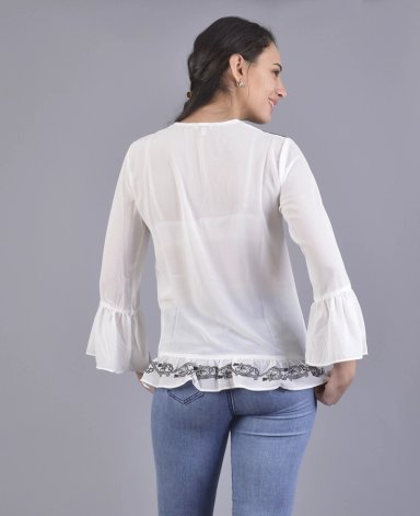 BLUSON BORDADO BLANCO - 3