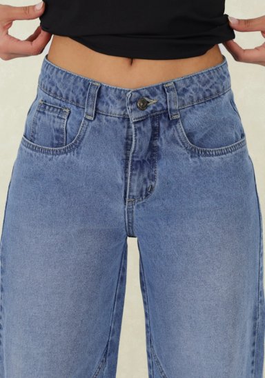 WIDE LEG CELESTE CORTE PIERNA - 3