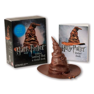 FIGURA HARRY POTTER TALKING SORTING HAT AND STICKER BOOK RUNNING PRESS - 1