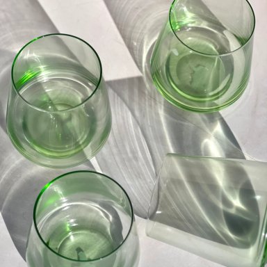 SET 6 VASOS VERONA VERDE - 1
