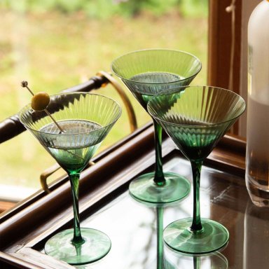 SET 6 COPAS MARTINI VERDE - 4