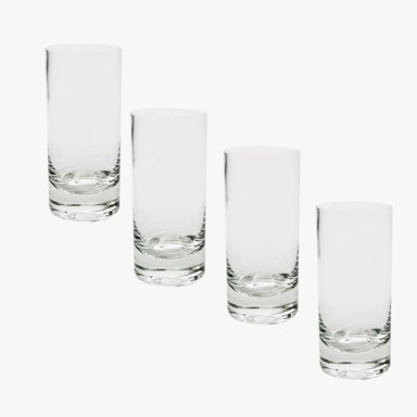 SET 4 VASOS VENECIA ALTO TRANSPARENTES - 2