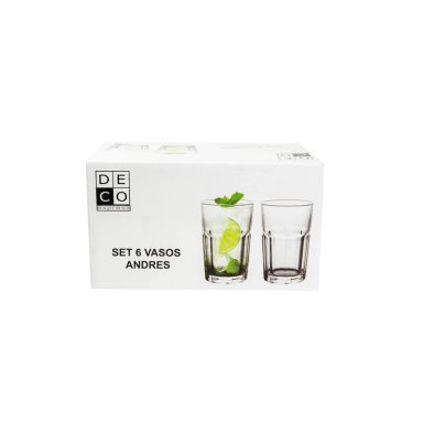 SET 12 VASOS ANDRE S 300 ML - 6