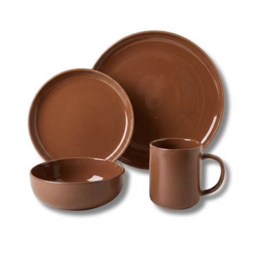 JUEGO DE LOZA 16 PIEZAS VAJILLA CERAMICA COFFEE - 8