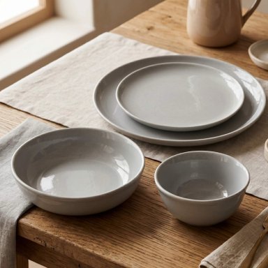 VAJILLA CERAMICA SALAMANCA 16 PIEZAS PARA 4 PERSONAS - 6