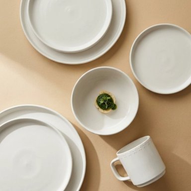 VAJILLA CERAMICA MANHATTAN 16 PIEZAS PARA 4 PERSONAS - 1