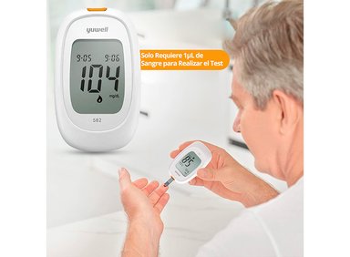 GLUCÓMETRO YUWELL 582 MEDIDOR GLUCOSA GLICEMIA 100 CINTAS 100 LANCETAS - 6