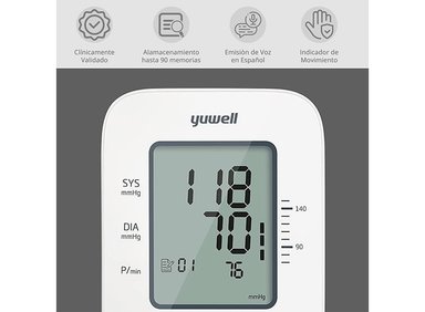 TOMA PRESIÓN DIGITAL DE BRAZO YUWELL YE660D CON INDICADOR DE VOZ - 3