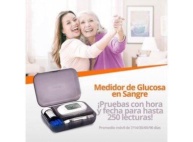 TOMA PRESIÓN DIGITAL DE BRAZO YUWELL YE660D CON VOZ + GLUCÓMETRO YUWELL 582 - 5