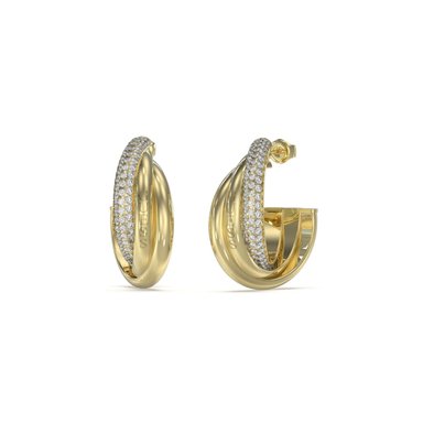 AROS ACERO INOXIDABLE GUESS DORADO - 1