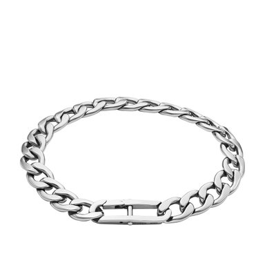 PULSERA FOSSIL  JF04770040 PLATEADO HOMBRE - 1