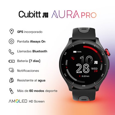 RELOJ SMART WATCH CUBITT CT-AURAP1 UNISEX NEGRO - 3