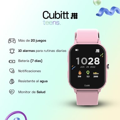 RELOJ SMART WATCH CUBITT CTTN-5 JUVENIL ROSADO - 3