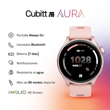 RELOJ SMART WATCH CUBITT CT-AURA5 UNISEX ORO ROSA - 3