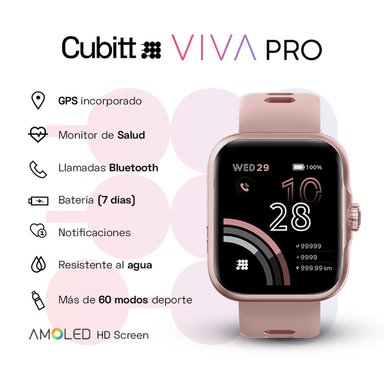 RELOJ SMART WATCH CUBITT CT-VIVAP5 UNISEX ORO ROSA - 3