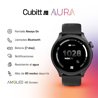 RELOJ SMART WATCH CUBITT CT-AURA1 UNISEX NEGRO - 3