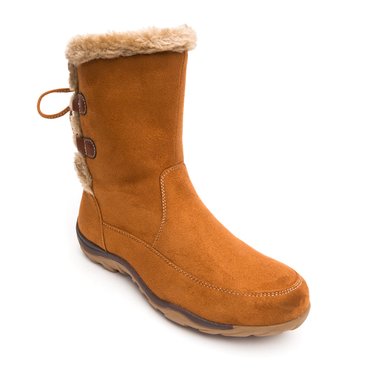 BOTA MUJER LUCERA  CAMEL CHANCLETA - 3