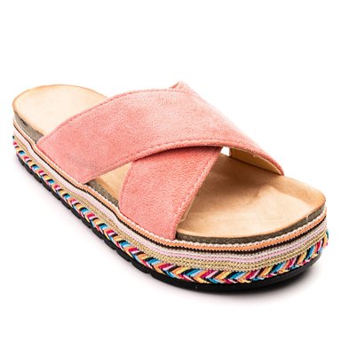 SANDALIAS MUJER CHANCLETA ROSADO SASHA - 3