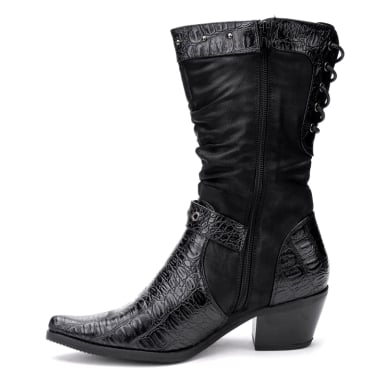 BOTAS MUJER THUNDER BLUE NEGRO ELLEN - 2