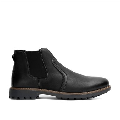 BOTÍN HOMBRE CUERO NEGRO ALOIS ZAMETA CASUAL - 1