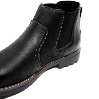 BOTÍN HOMBRE CUERO NEGRO ALOIS ZAMETA CASUAL - 4