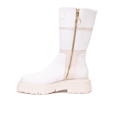 BOTAS MUJER LANDAZURI CUERO BLANCO VEGANA REA - 2