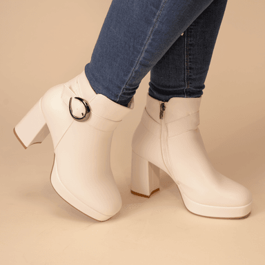 BOTÍN MUJER BLANCO DRISSIA CHINITOWN CASUAL - 2