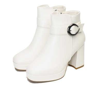 BOTÍN MUJER BLANCO DRISSIA CHINITOWN CASUAL - 3