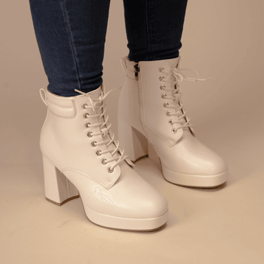 BOTÍN MUJER BLANCO LEYLAK CHINITOWN CASUAL - 2
