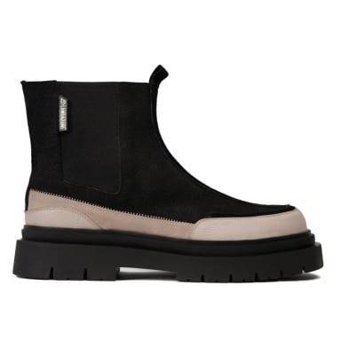 BOTIN CUERO GAFF II NEGRO BLANCO LANDAZURI - 1