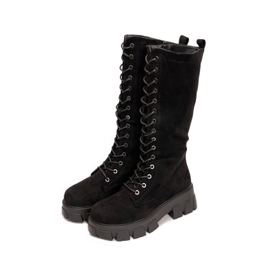 BOTA LARGA MUJER  NEGRO LAGERTHA CHINITOWN - 3
