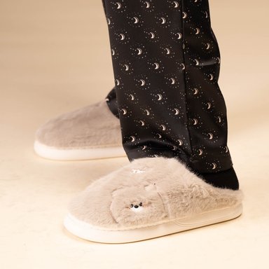 PANTUFLA CASUAL MUJER PALESA GRIS CHINITOWN - 5