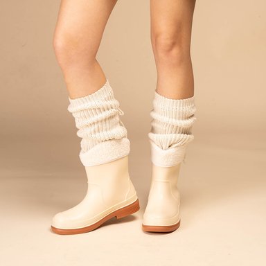 BOTA CASUAL MUJER BLANCO BEIGE CHINITOWN - 2